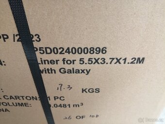 Bazénová folie AZURO GALAXY V6 ovál 5,5x3,7m-Nová - 5