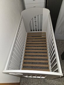 KLUPS Postýlka dřevěná NEL Srdce 120x60 + Matrace - 5