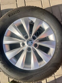 Originál alu kola CASTOR 6J 16x16 ET43 s pneu 215/60 16 - 5