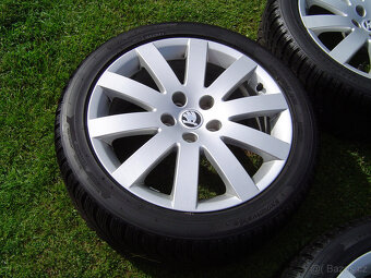 4 XZIMNÍ HLINÍKOVÁ KOLA ŠKODA OCTAVIA III..205/50 R17 - 5
