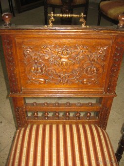 Dvě starožitné židle - 5