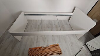 Ikea postel bílá 90x200 + šuplík - 5