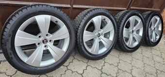 Originál alu Škoda Superb 3 5x112 225/45 R17 - 8,5mm zimní - 5