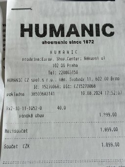 Panská společenská obuv, polobotky vel.40 - 5