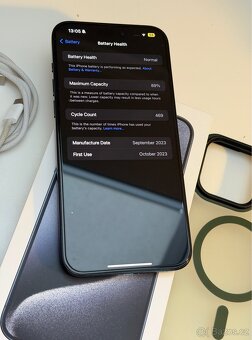 iPhone 15 Pro Max 256GB Modry - 5