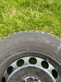 zimní pneumatiky 205/60R16 škoda octavia, plechová kola - 5
