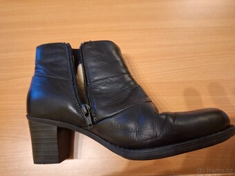 Dámské kožené zimní boty. - 5