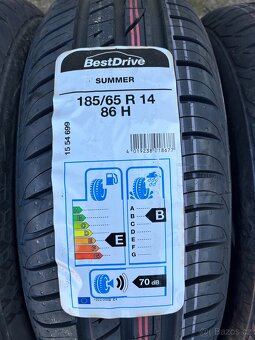 4x 185/65R14 86T, BESTDRIVE SUMMER, LETNÍ, NOVÉ - 5