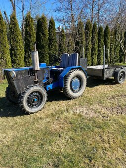 Malotraktor - s vlečkou, motor Wartburg, náhradní díly - 5