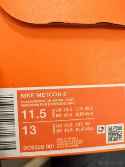 NIKE METCON 8 - pánská velikost 11.5 - EU 45.5 - 5