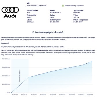 Audi A3 2.0 TDI 103kw 2007 2.majitel, Panorama, Modrá Sprint - 5