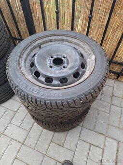 Plechové disky se zimním pneu R15 195/50 4x108 - 5