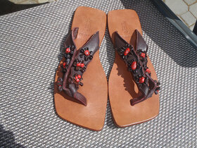 Prodám dámské kožené sandály - 5