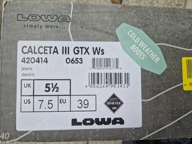 Nové dámské zimní boty Lowa Calaceta III GTX - 5
