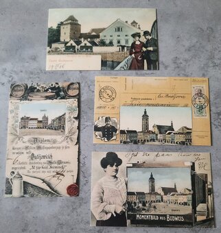 Pohlednice Český Krumlov + České Budějovice - 5