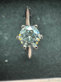 Moisant prsten 0,5 ct Silver 925 + GRA certifikát - 5