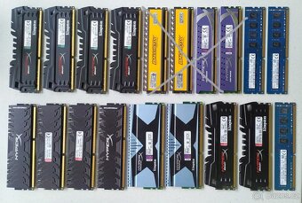 HD S-ATA, HD SSD 250GB - 8TB, dále RAMky DDR3 pro desktop PC - 5