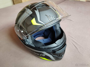 Vyklápěcí Moto přilba helma MT Atom Divergence Grey - 5