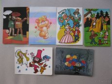 Pohledy-pohlednice různé,velikonoční,kytky,dětské - 5
