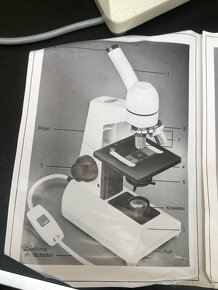Profi neměcký mikroskop Hertel a Reuss Kessel s přisvítem vč - 5