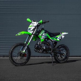 Pitbike Leramotors Jaguar 125ccm, kola 17/14, zelená - 5