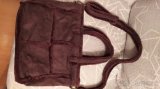 Hnědá kabelka s kožešinou cross body popruh - 5