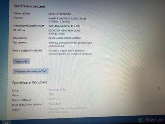 Notebook Lenovo I5, 16gb, 500SD + dokina - 5