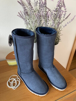 Nové modré kožené válenky sněhule boots UGG vel. 39 - 5