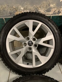 Alu kola Škoda R17 5X112 ZIMNÍ PNEU 225/50 R17 8mm POLAR - 5