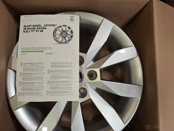 Nové orig. alu disky Škoda Octavia III 6x17 ET48 5x112mm - 5