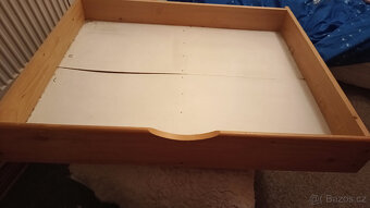 Dřevěná postel-přírodní borovice 140x200 - 5