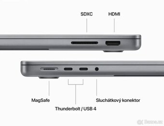 MacBook Pro 14" M3 CZ 2023 Vesmírně šedý - 5
