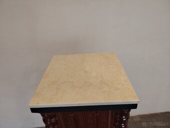 Kachlová kamna krbová Ema světle hnědá - 5