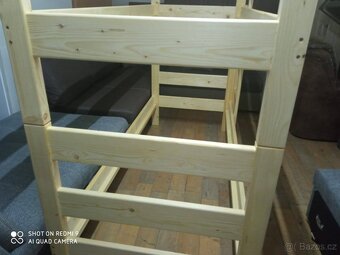 Vzorková masivní palanda /patrová postel šíře 80 a 90 cm - 5