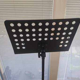 Stojan na noty vidaXL černý ocel velký- Nový jen vybalený. - 5