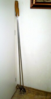 Retro lyžařské duralové hůlky - 5
