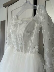 Tylové svatební šaty - 5