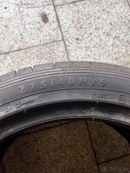 Pneu Dunlop dvojrozměr 245/45r19 a 275/40r19 run flat - 5