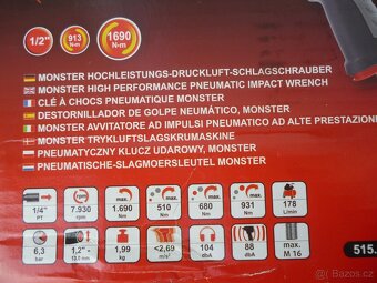 KS TOOLS 515.1210 rázový utahovák pneumatický 542 Nm - 5