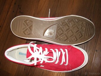 KOŽENÉ PĚKNÉ KECKY CONVERSE ALL STAR V.46 TOP STAV - 5