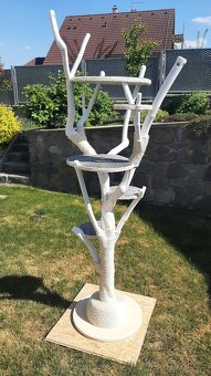 Kocici strom bily - škrabadlo pro kocky - 5