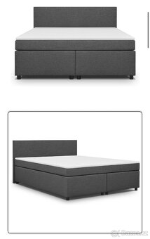 Postel s matrací a topperem SLEEP - 160x200 cm - 5
