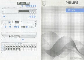 rádio komponent věže PHILIPS FT144 digital synthesized tuner - 5