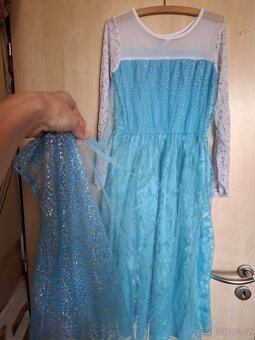 šaty princezna/ Elsa vel 152/158 - 5