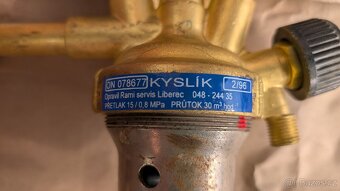 Redukční ventil kyslík + acetylén (autogen) - 5