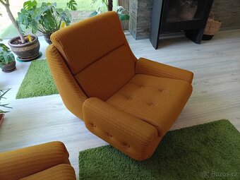 Retro sedací souprava JITONA. ČSSR 70.léta. - 5