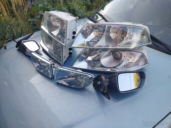Škoda Octavia 2 přední lampy , zrcátka - 5