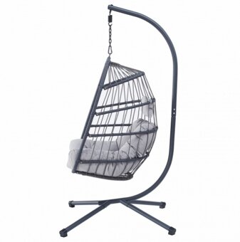 Prodám Závěsné křeslo 69 (houpačka) šedá barva - 5