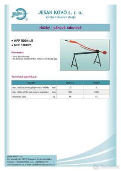 Tabulové nůžky na plech - 5