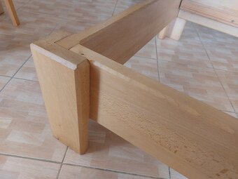 Jedno lůžko postel masiv buk - 5